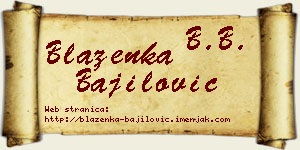 Blaženka Bajilović vizit kartica